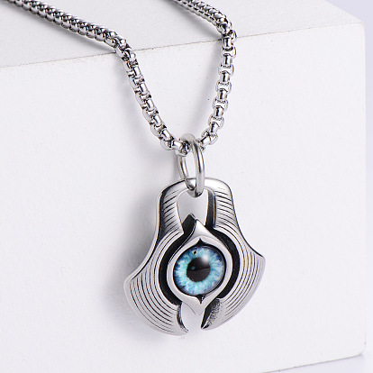 Кулон от сглаза из нержавеющей стали ожерелья для мужчин модная одежда подходящая