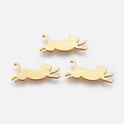 Cabochons chaton en alliage, pour diy uv résine, une résine époxy, Bijoux à fleurs pressées, silhouette de chat