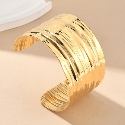 304 женские браслеты-манжеты из нержавеющей стали, ионное покрытие (ip)