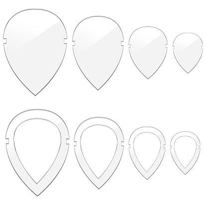 Инструмент для вязания перьев и кисточек из акрила и макраме, слеза