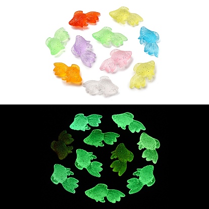 Светящиеся прозрачные акриловые подвески, светится в темноте, рыба