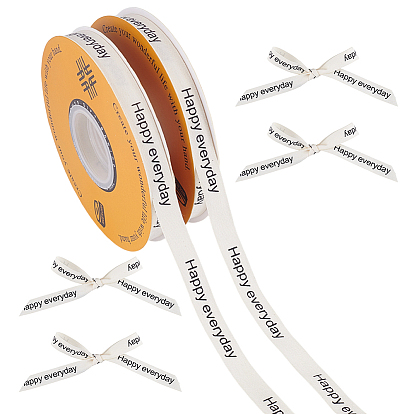 30 ярдов хлопчатобумажной ленты, плоский с узором слова