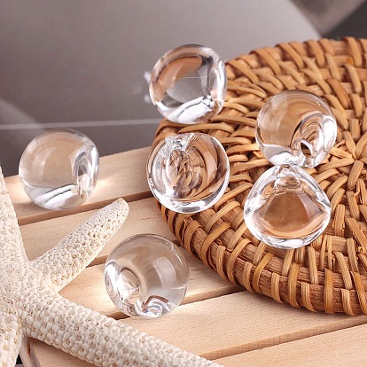 Имитация хрусталя акриловые бусины, круглые бусины судзумару, боковое отверстие