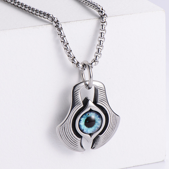 Кулон от сглаза из нержавеющей стали ожерелья для мужчин модная одежда подходящая