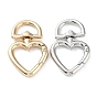 Застежками сплава поворотные, поворотный карабин-лобстер, сердце, без кадмия и без свинца