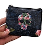 PU Leather Small Wallets, Retro Skull Style Change Coin Purse for Women