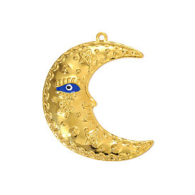 304 эмаль нержавеющей стали большие кулоны, Луна прелести, ионное покрытие (ip)