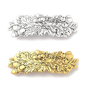 Alloy Retro Hair Barrettes, Oak Leaves Hair Clip, Hair Accessories for Women & Girls