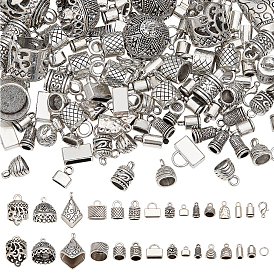 Наборы для изготовления ювелирных изделий своими руками, включая концы шнура из сплава и застежки-лобстеры, железа открыты кольца прыжок