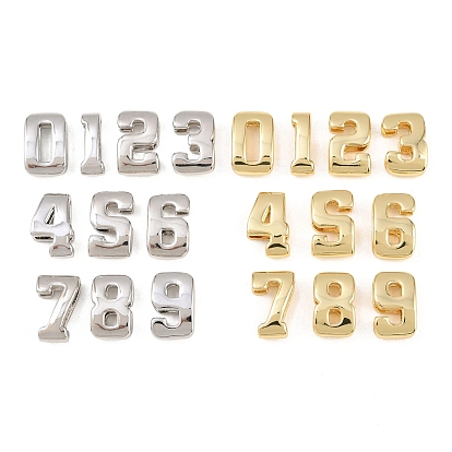 Латунные бусины, долговечный, стойки покрытие, без свинца и без кадмия, число