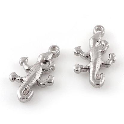 201 Stainless Steel Pendants, Gecko
