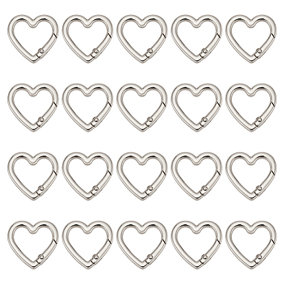 20шт. сплав пружинных затворных колец, сердце