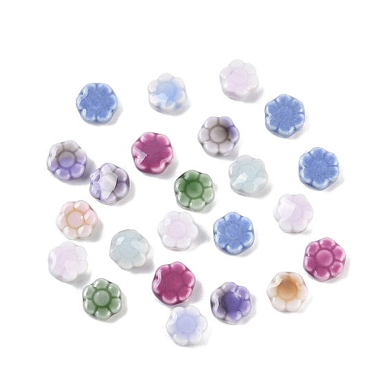 Фарфоровые бусины своими руками для аксессуара браслета, маргаритка