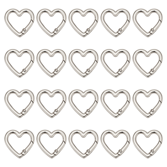 20шт. сплав пружинных затворных колец, сердце