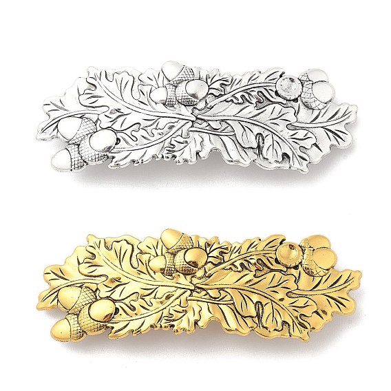 Заколки для волос из сплава в стиле ретро, заколка для волос из дубовых листьев, аксессуары для волос для женщин и девочек