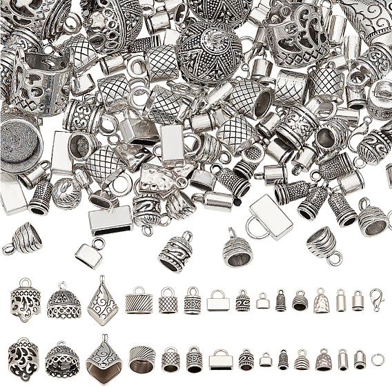 Наборы для изготовления ювелирных изделий своими руками, включая концы шнура из сплава и застежки-лобстеры, железа открыты кольца прыжок