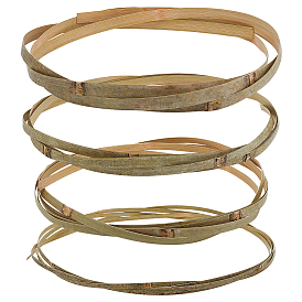 4ПК 4 стили плоские плетеные полоски из натурального бамбука, твердый ткацкий материал, для DIY, вязание мебели