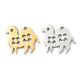 201 подвески из нержавеющей стали, кулон в форме верблюда, лазерная резка