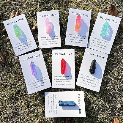 Скульптуры из натурального окрашенного хрусталя, витринные украшения, для домашнего офисного стола