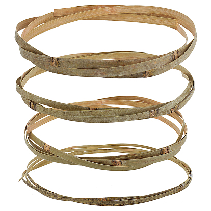 4ПК 4 стили плоские плетеные полоски из натурального бамбука, твердый ткацкий материал, для DIY, вязание мебели