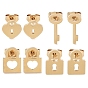 PVD Vacuum Plating 304 Stainless Steel Stud Earrings for Women, Golden