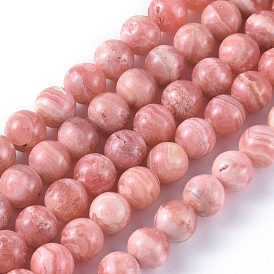 Natural Argentina Rhodochrosite Beads Strands, Round