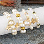 Multi-layered Pearl Butterfly Elastic Bracelet for Women - Elegant Pearl Pendant Charm Jewelry