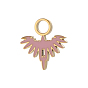 304 нержавеющей стальной эмали подвески, очарование голубя, ионное покрытие (ip), долговечный, преал 18к позолоченный