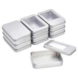 Boîte en fer blanc, récipients de stockage de talon, boîte de rangement, rectangle