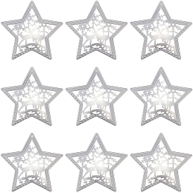 10шт. железные звездные украшения, для рождественской вечеринки украшения дома