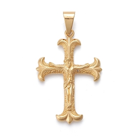 Easter 304 Stainless Steel Big Pendants, Crucifix Cross