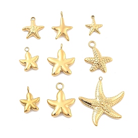 Ионное покрытие (ip) 304 подвески из нержавеющей стали, морская звезда