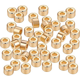 60 латунные бусины шт., без кадмия, без никеля и без свинца, колонка, без никеля 