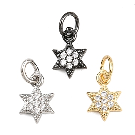 Латунные микро проложить кубического циркония подвески, для евреев, звезда прелести Дэвида