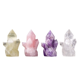 Колонна-скульптура из натурального и синтетического камня, фигурка для украшения дома, фен-шуй энергетический камень подарок для домашнего офиса украшение рабочего стола