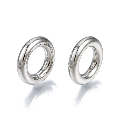 Rack Plating Alloy Linking Rings, Cadmium Free & Nickel Free & Lead Free, Round Ring