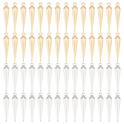 100шт 2 цвета латунный кулон, без кадмия и без свинца, конус очарование