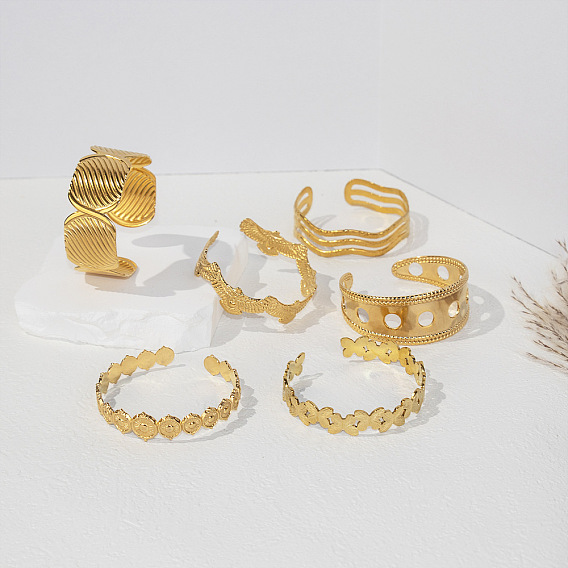 304 женские браслеты-манжеты из нержавеющей стали