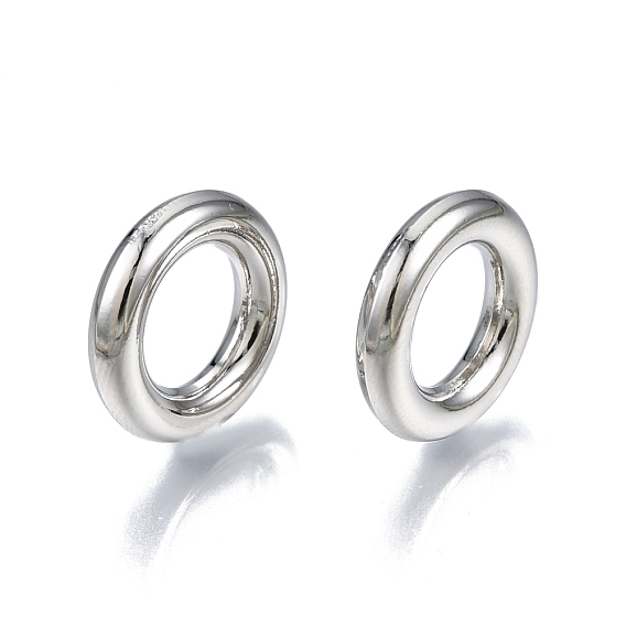 Rack Plating Alloy Linking Rings, Cadmium Free & Nickel Free & Lead Free, Round Ring