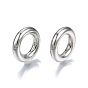 Rack Plating Alloy Linking Rings, Cadmium Free & Nickel Free & Lead Free, Round Ring