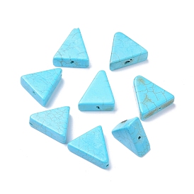 Natural Turquoise Beads, Dyed, Triangle