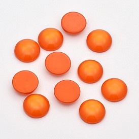 Окрашенные имитация кот смолы глаз половины круглые кабошоны