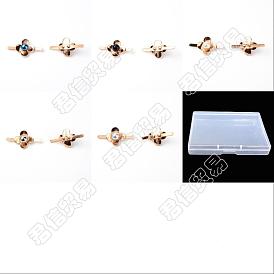 WADORN 30Pcs 5 Colors Iron Shoe Buckle Clips, with Imitation Pearl, for Shoes Decoration, Flower, Light Gold