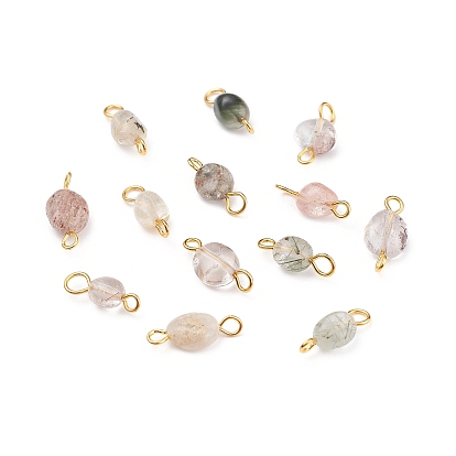 Соединители звеньев естественного драгоценного камня, С золотыми результатами железа, самородки