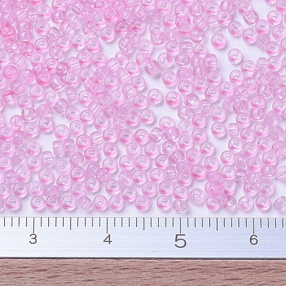 MIYUKI Round Rocailles Beads, Japanese Seed Beads, Transparent Color