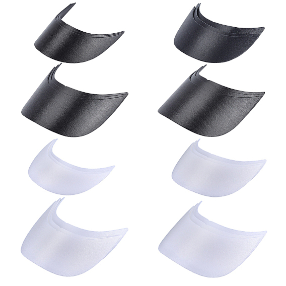 24Pcs 8 Styles Plastic Hat Brim Board for Peaked Cap, Sport Cap, Sun Visor Hat