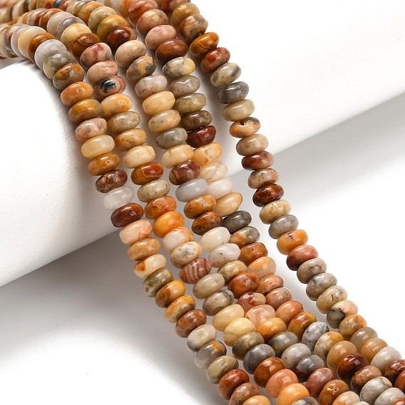 Природные сумасшедший агат бисер нитей, гладкая рондель