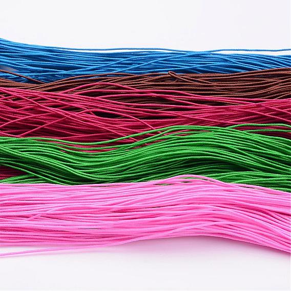 Round Elastic Cord, Made of Rubber, Wrapped by Fibre