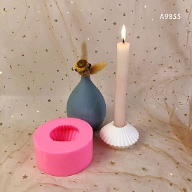 DIY Silicone Molds, Rippled Bicone Candlestick Making Molds, Aromatherapy Candle Holder Mold