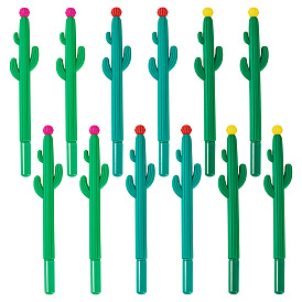 15 шт. 3 цветная резиновая гелевая ручка кактус, Офисные и школьные принадлежности